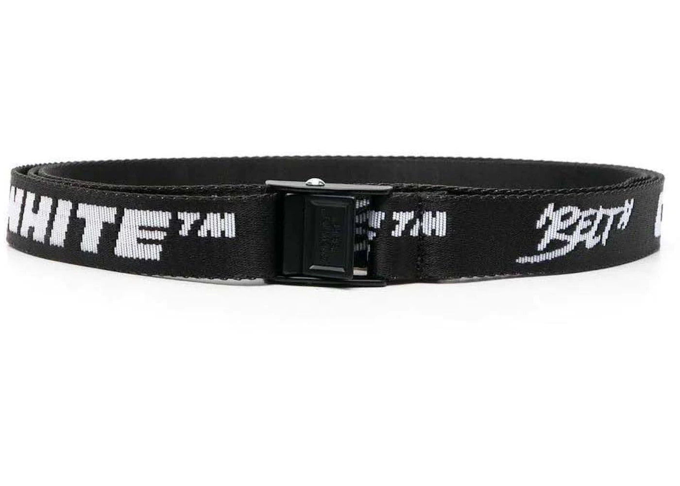 Off-White Mini Quote "BELT" Industrial Belt Black/White