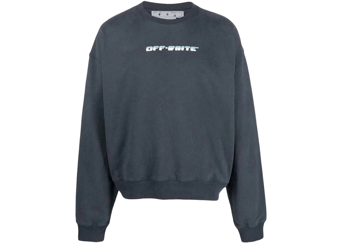 OFF-WHITE Between Arrow Oversized Crewneck Outerspace/White