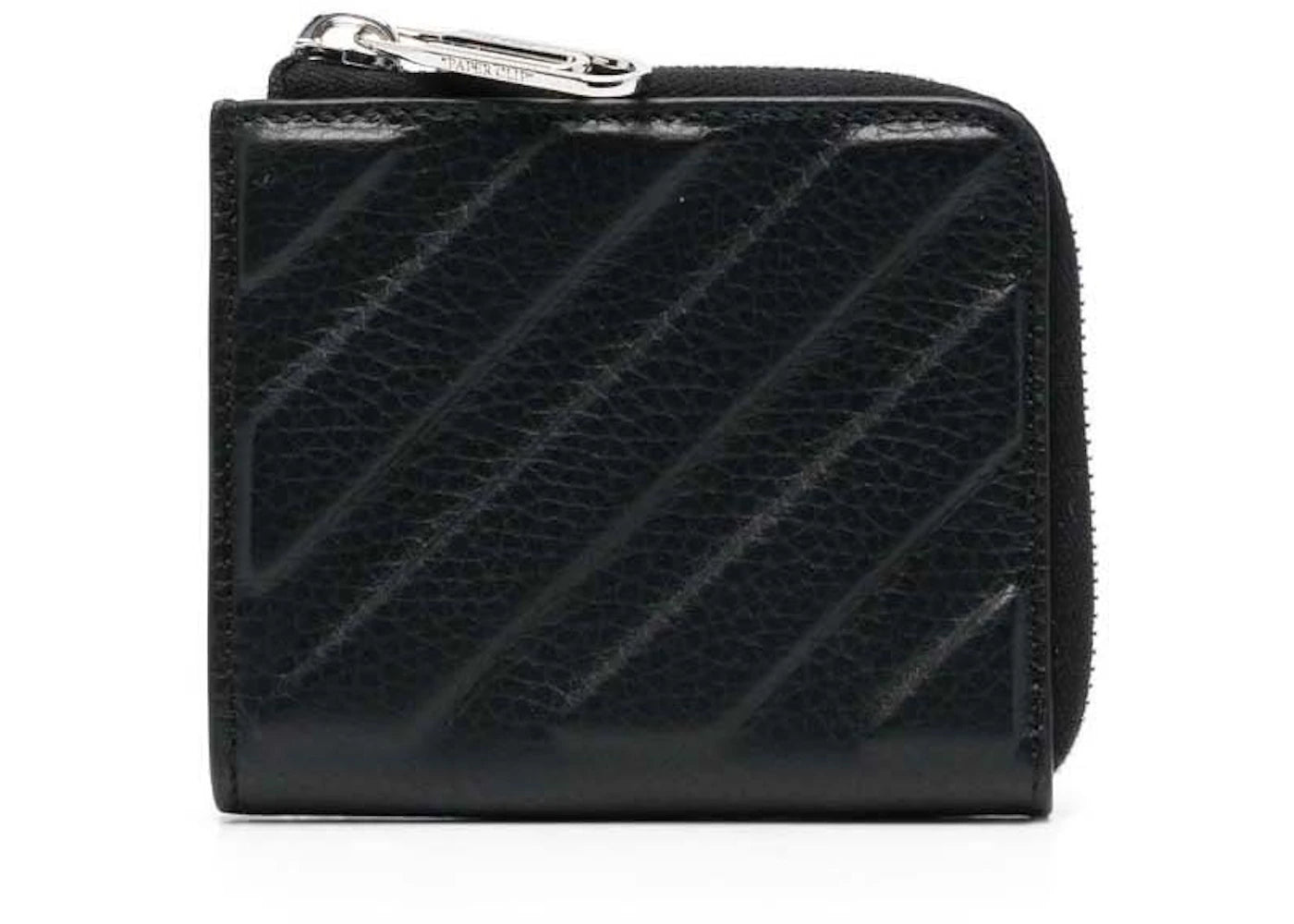 Off-White Binder Leather Card Holder Black