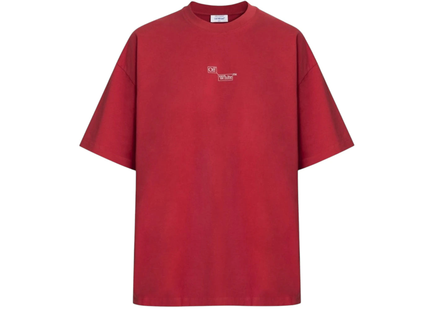 OFF-WHITE Blocks Book Oversized Fit T-Shirt Red
