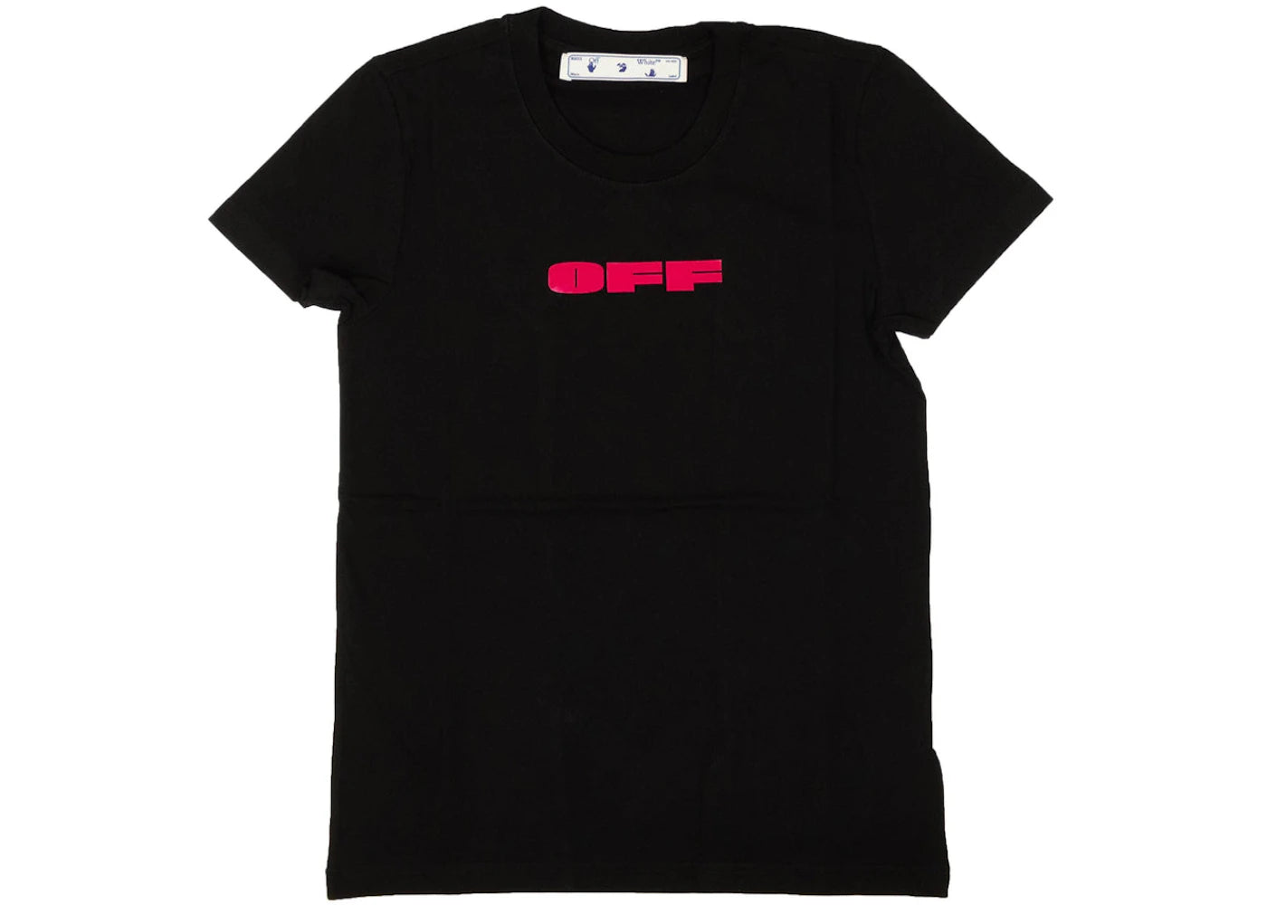 OFF-WHITE Bold Flock T-shirt Black/Fuchsia