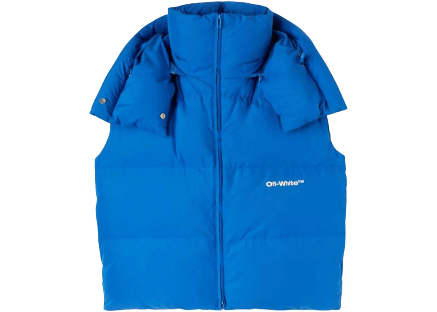 OFF-WHITE Bounce Down-Feather Hooded Jacket Blue