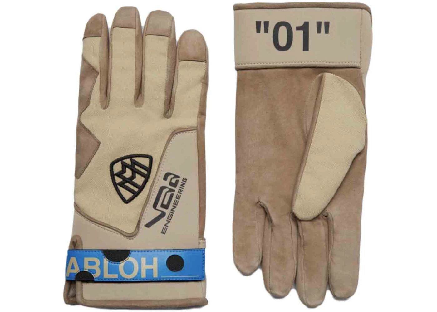 OFF-WHITE C/O Project Maybach Gloves Beige