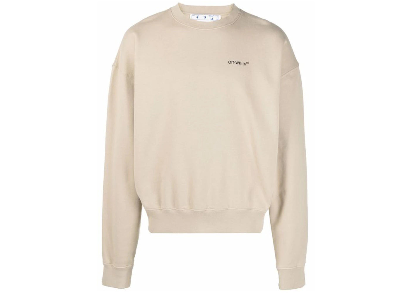 OFF-WHITE Caravag Arrow Over Crewneck Sweatshirt Sand Beige