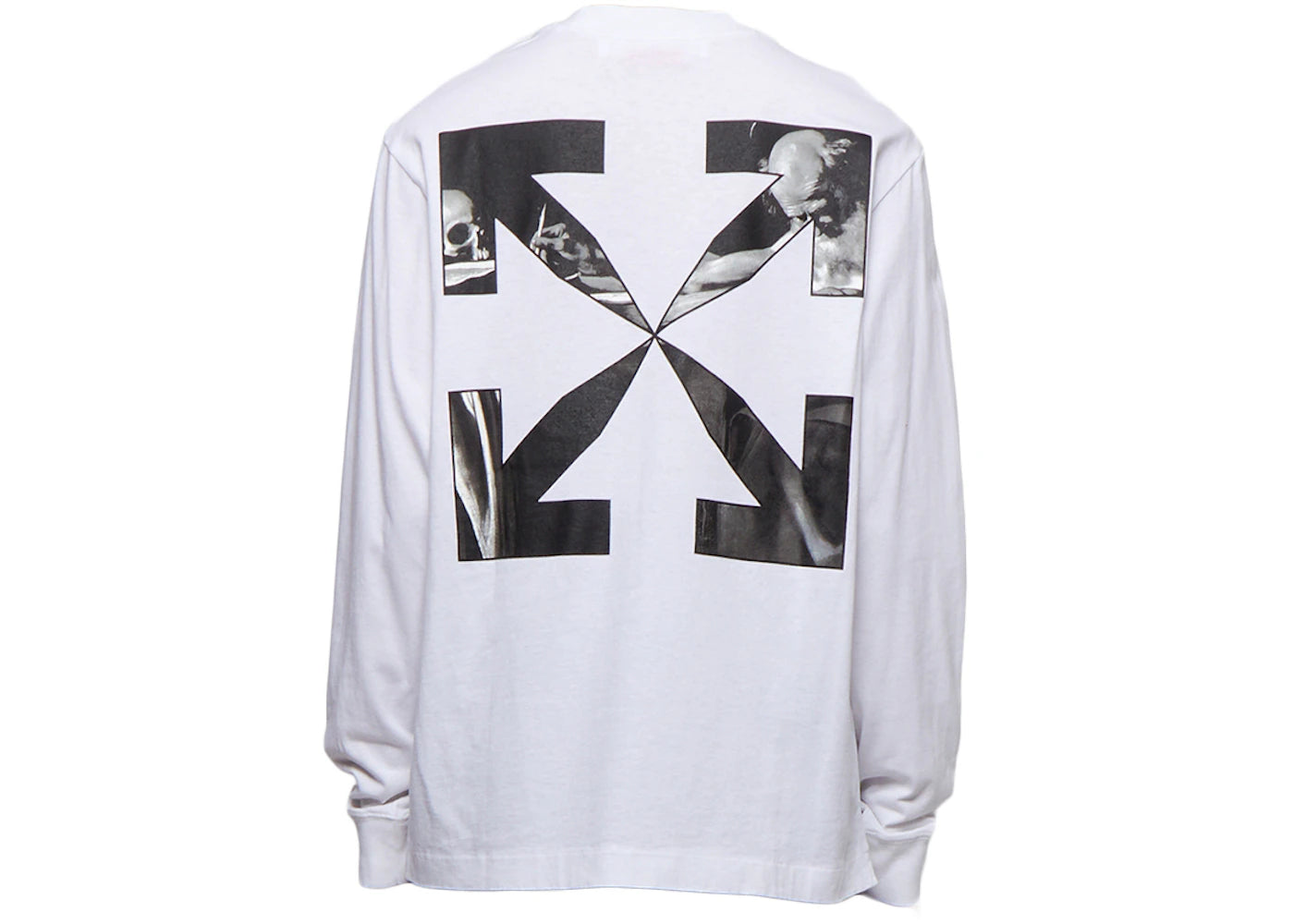 OFF-WHITE Caravaggio Arrow Skate L/S Tee White