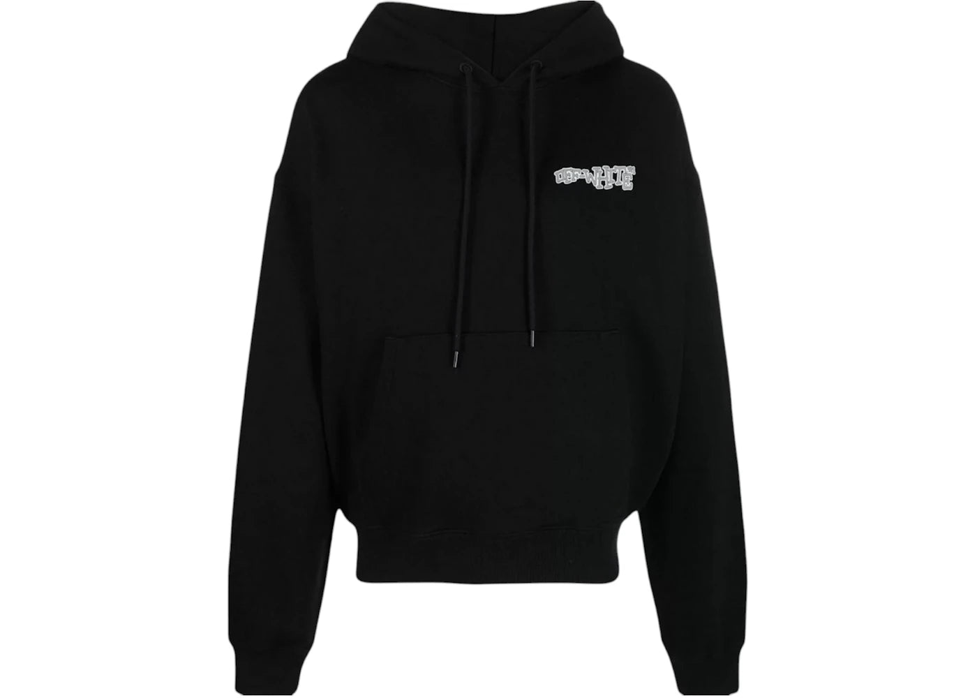 OFF-WHITE Carlos Arrow Logo Oversized Hoodie Black