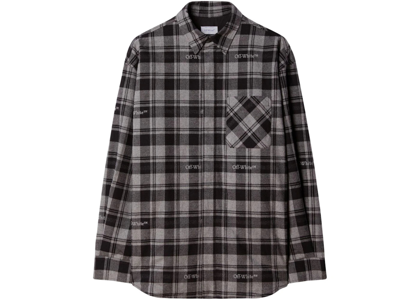 OFF-WHITE Checked Flannel Grey/Black