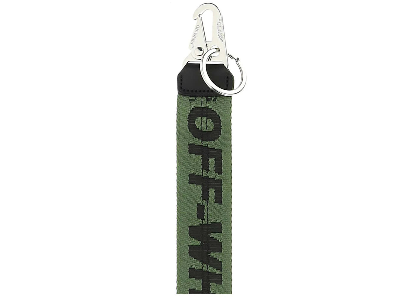 OFF-WHITE Classic Industrial Keychain Green/Black