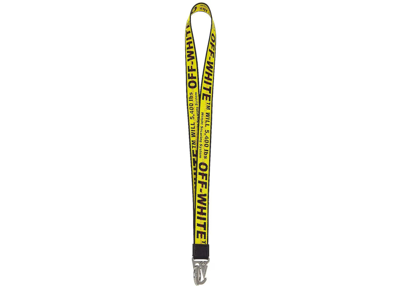 OFF-WHITE Classic Industrial Neck Keyring Yellow