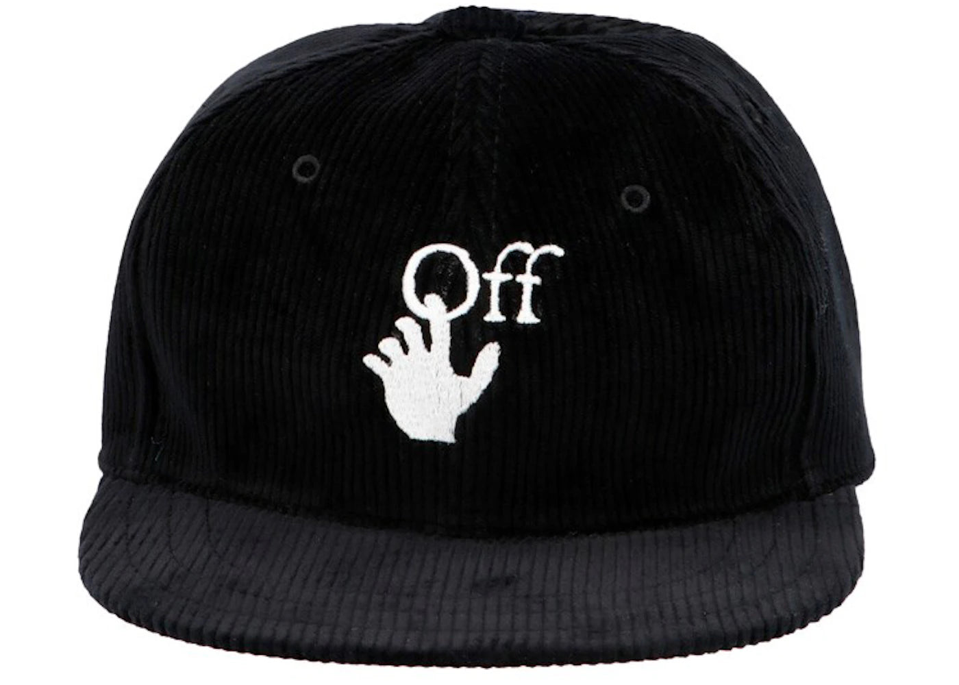 OFF-WHITE Corduroy Logo Cap Black