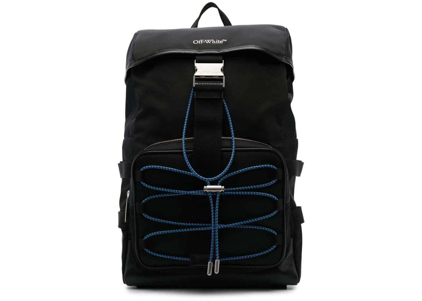 Off-White Courrie Flap Drawstring Backpack Black/Multicolour