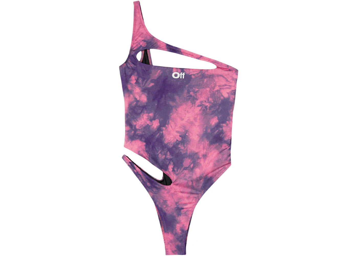 OFF-WHITE Cut-Out Tie-Dye Swimsuit Tie Dye Pink/Blue