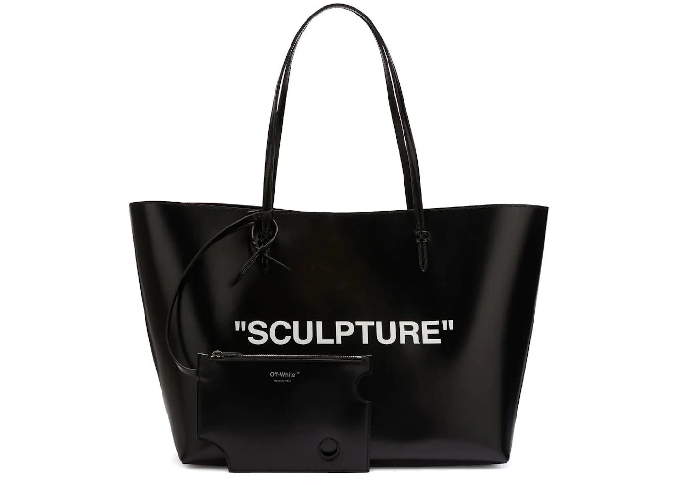 OFF-WHITE Day Off 40 Quote Tote Bag Black/White