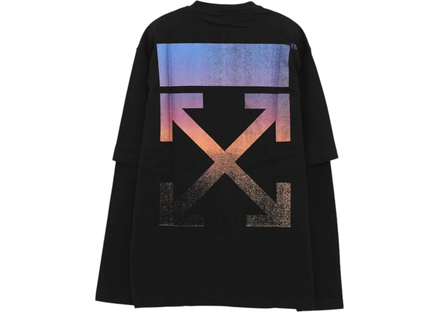 OFF-WHITE Degrade ARR Double Sleeve T-shirt Black