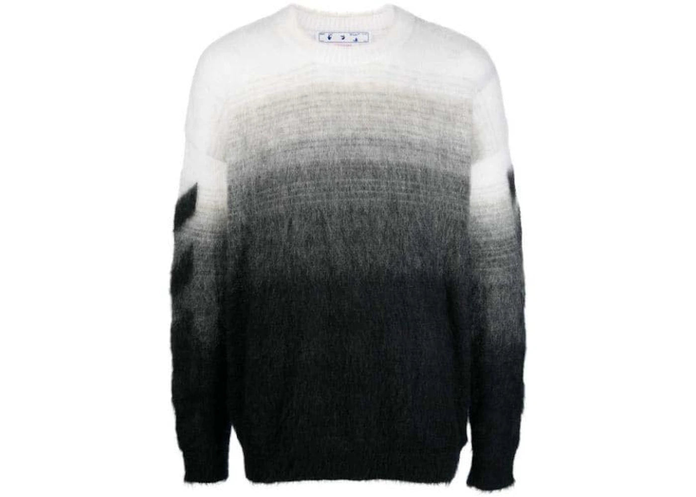 OFF-WHITE Diag Arrow Brushed Knit Crewneck Black/Black