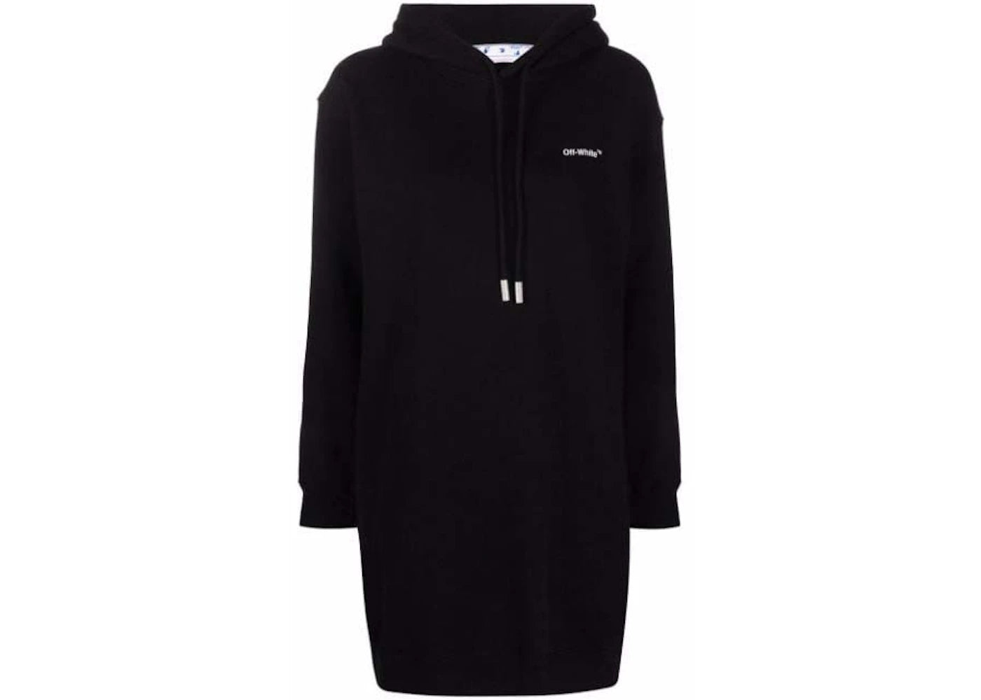 OFF-WHITE Diag Hoodie Sweatshirt Dress Black/White