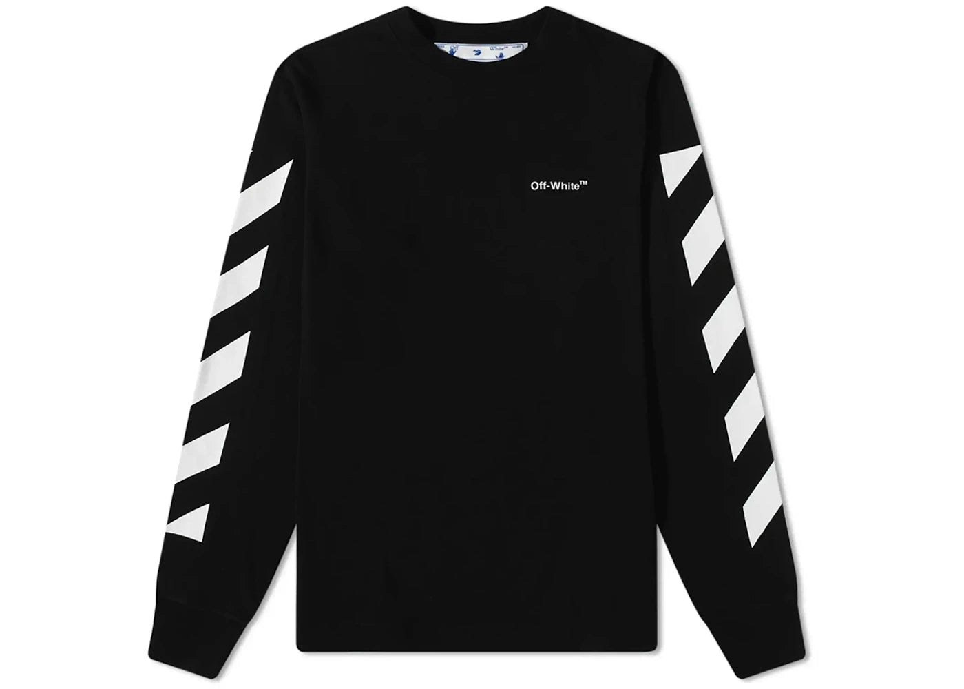 OFF-WHITE Diag Print Long Sleeve T-shirt Black