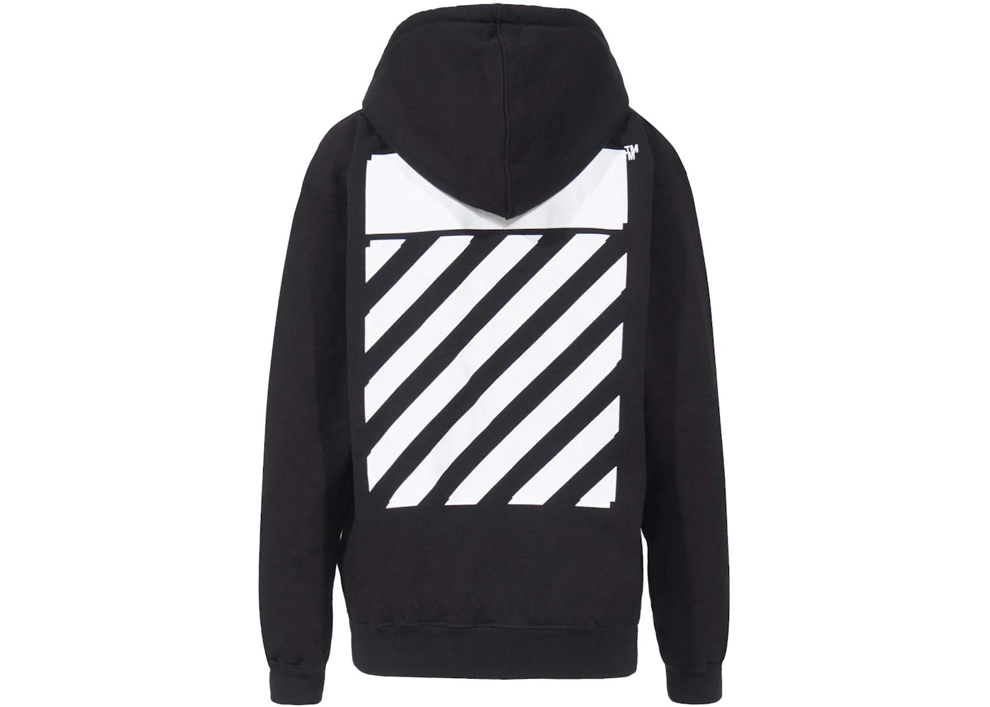 OFF-WHITE Diag Regular Hoodie Black/White