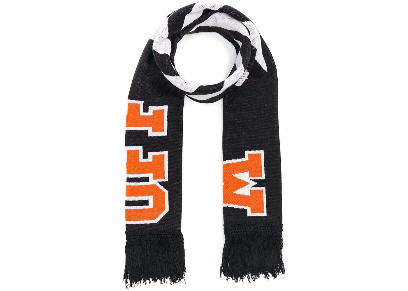 OFF-WHITE Diagonal Big Logo Scarf Black/Orange/White