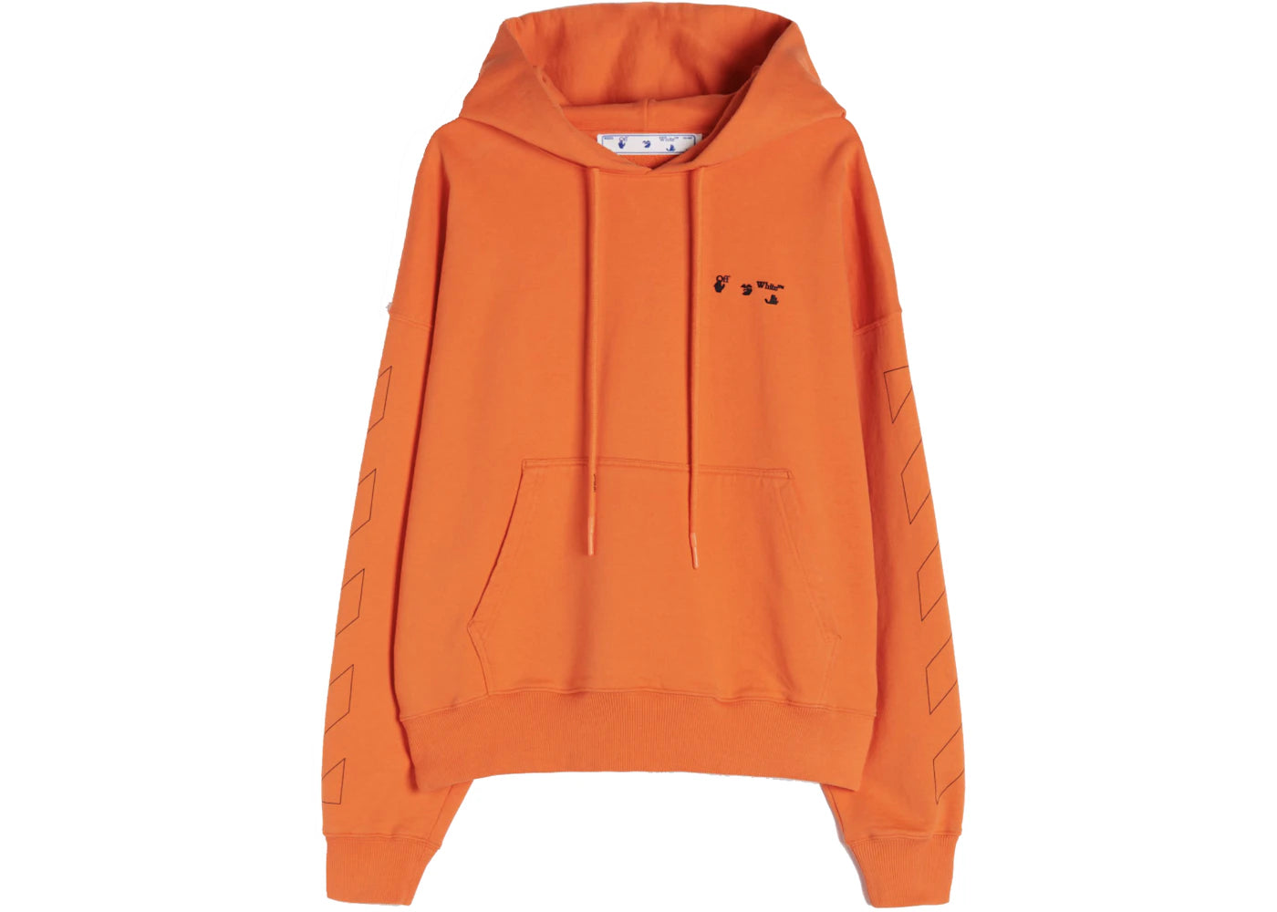 OFF-WHITE Diagonals Logo Hoodie Orange