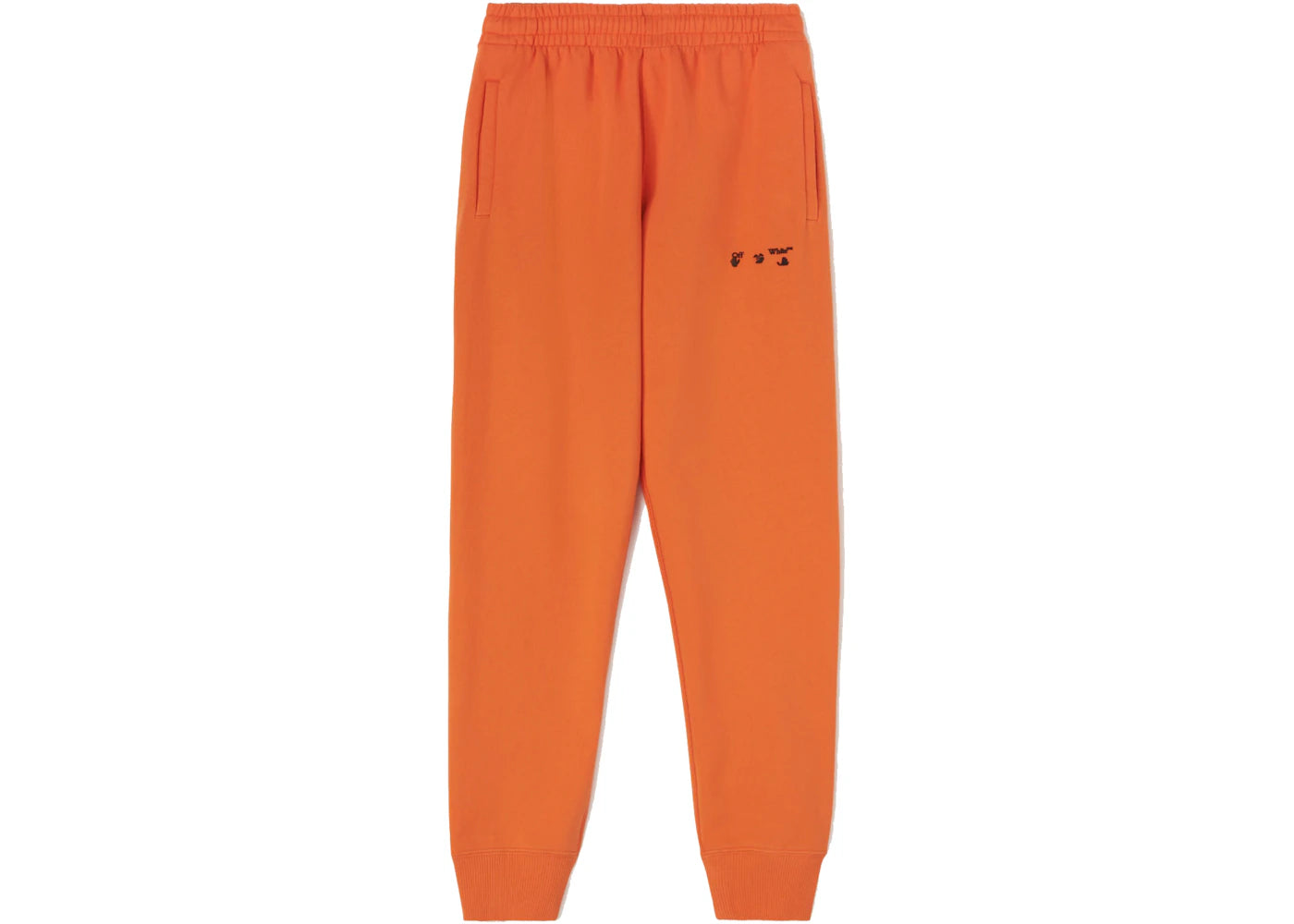 OFF-WHITE Diagonals Logo Sweatpants Orange/Black