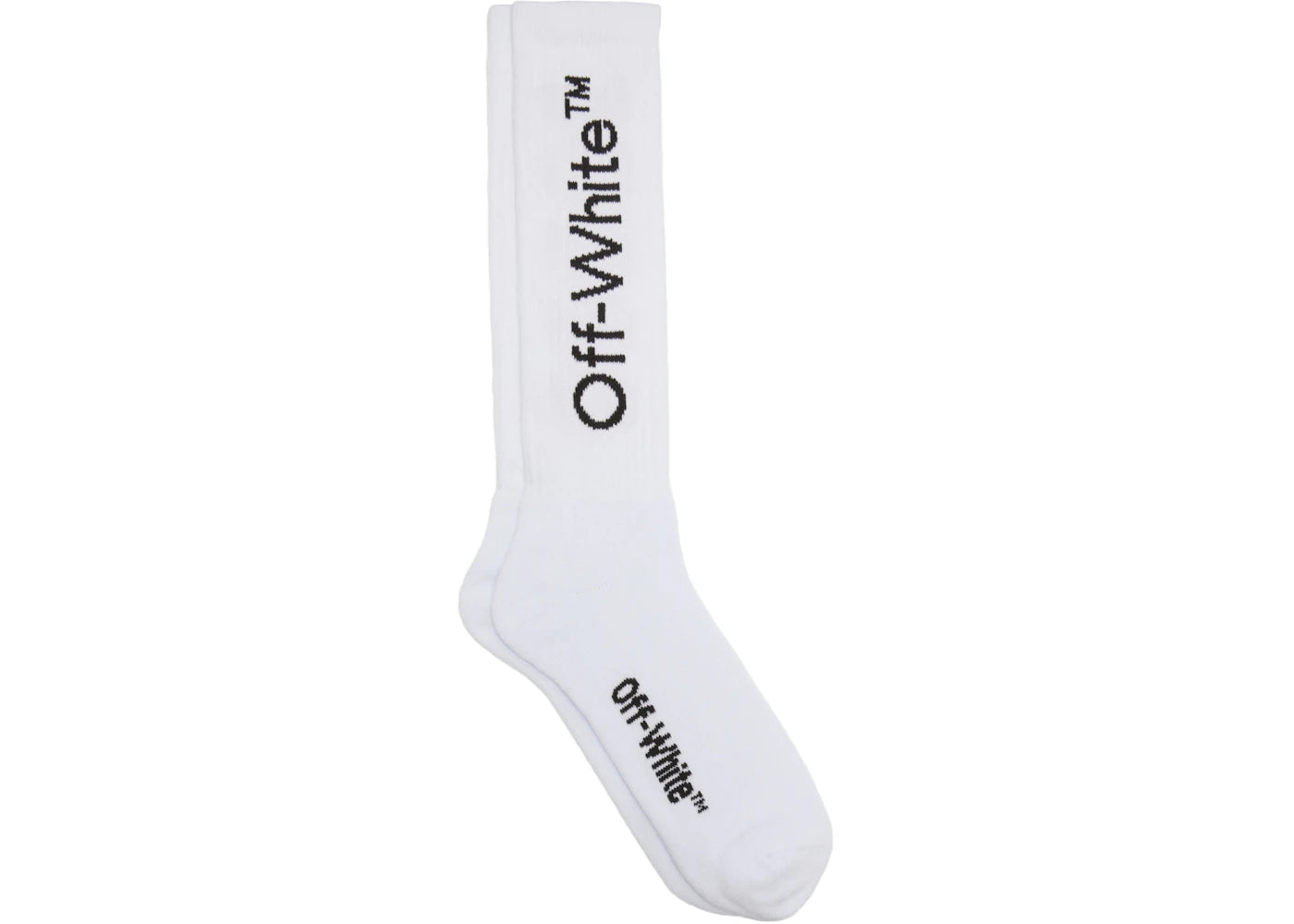 OFF-WHITE Diagonals Mid Socks White/Black