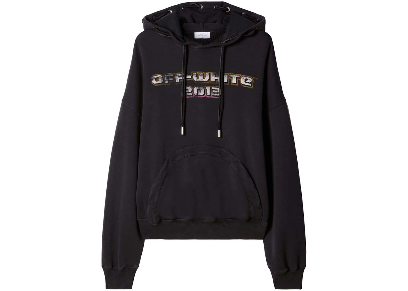 OFF-WHITE Digit Bacchus Cotton Hoodie Black