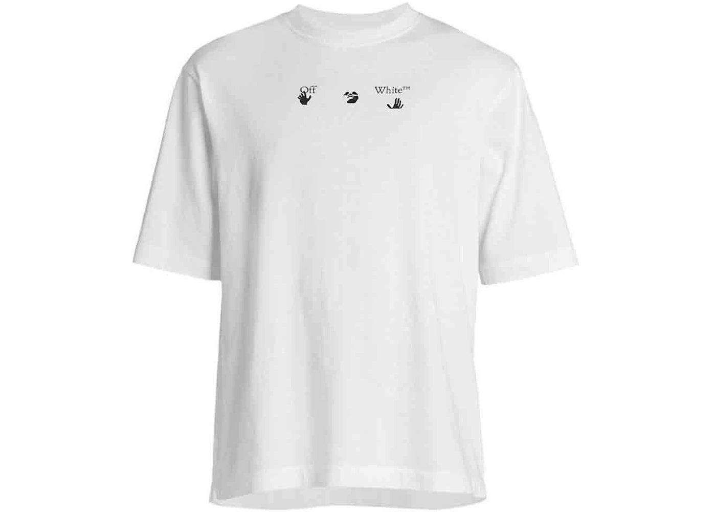 OFF-WHITE Embroidered Arrow Logo Skate T-shirt White/Black