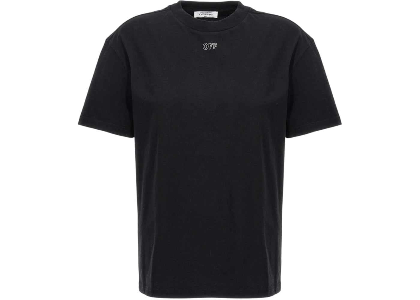 OFF-WHITE Embroidered Stitch Arrow T-Shirt Black