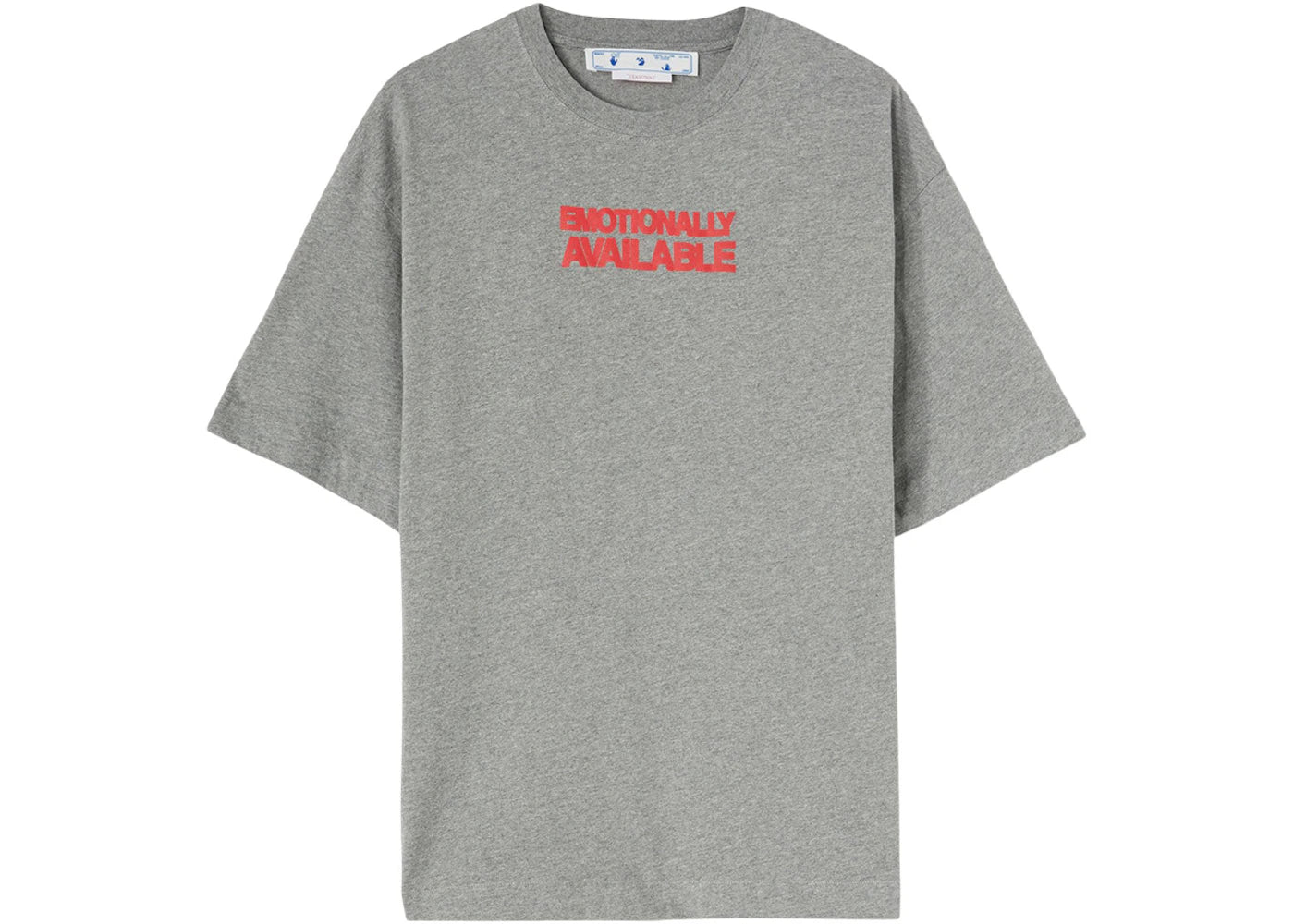 OFF-WHITE Emotion Arrow Over Skate S/S Tee Grey/Orange