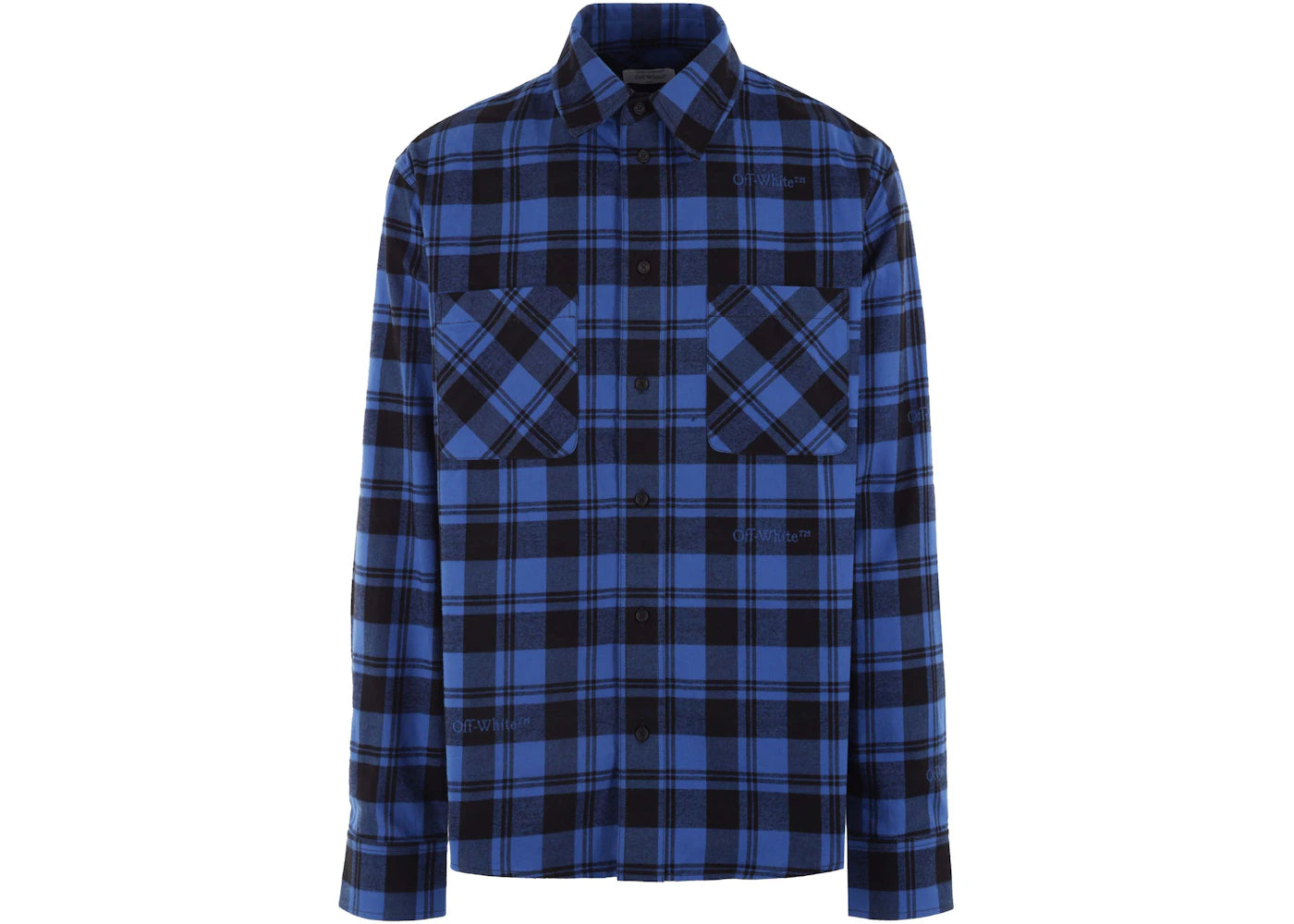 OFF-WHITE Flannel Shirt Blue/Black