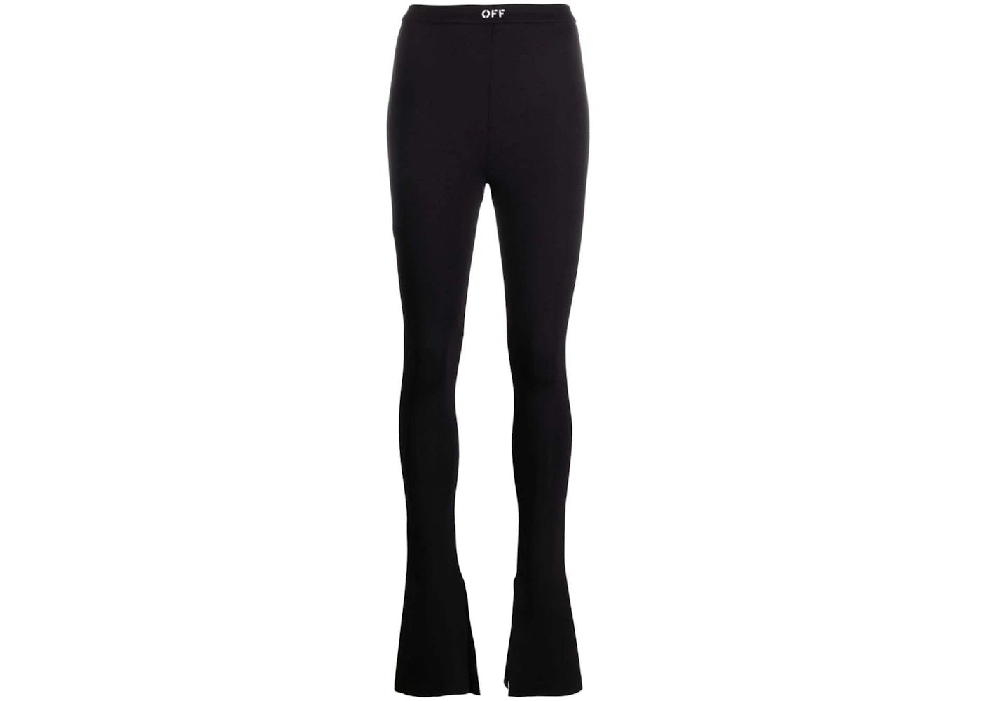 OFF-WHITE Flared High-Waist Leggings Black