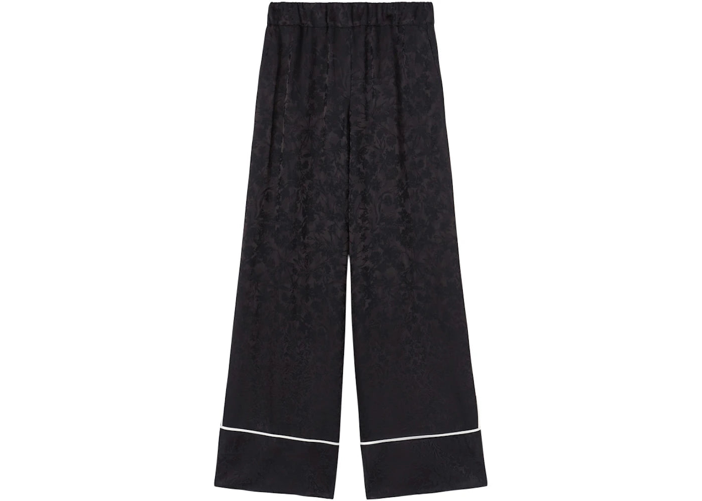 OFF-WHITE Floral Jacquard Pajama Pant Black