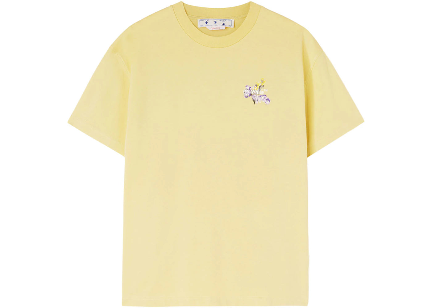 OFF-WHITE Flower Arrow Casual Tee Yellow