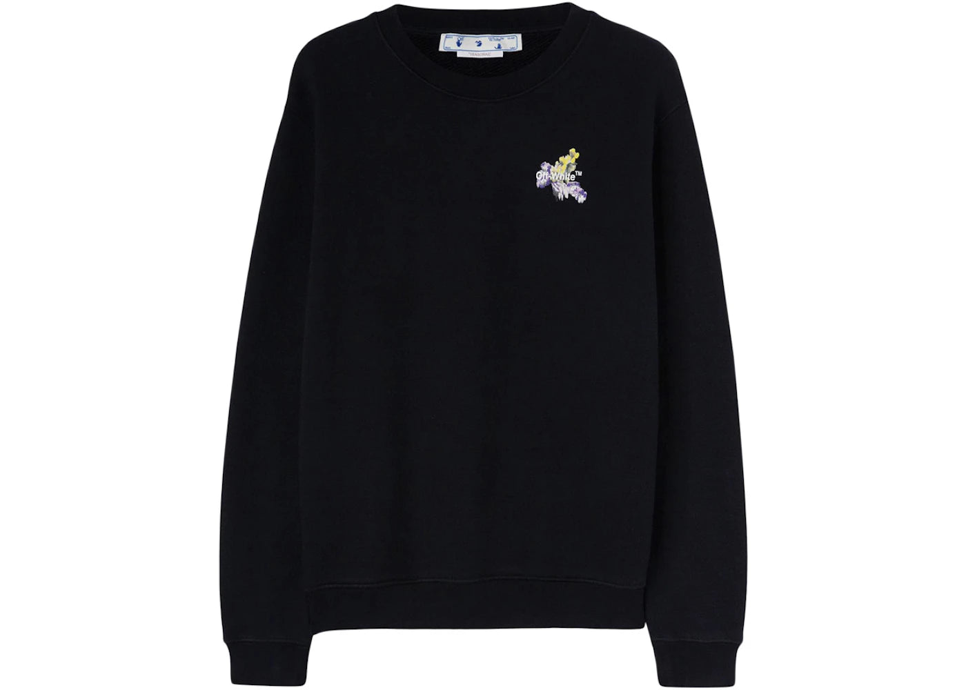 OFF-WHITE Flower Arrow Reg Crewneck Black