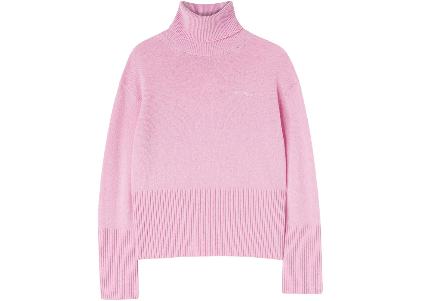 OFF-WHITE For All Wool Turtleneck Pink