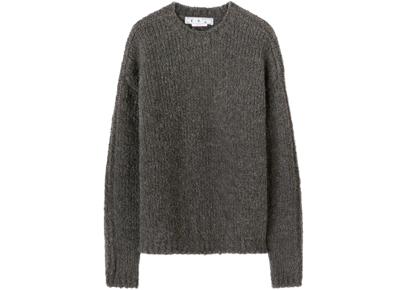 OFF-WHITE Funky Chunky Knit Crewneck Grey/Violet