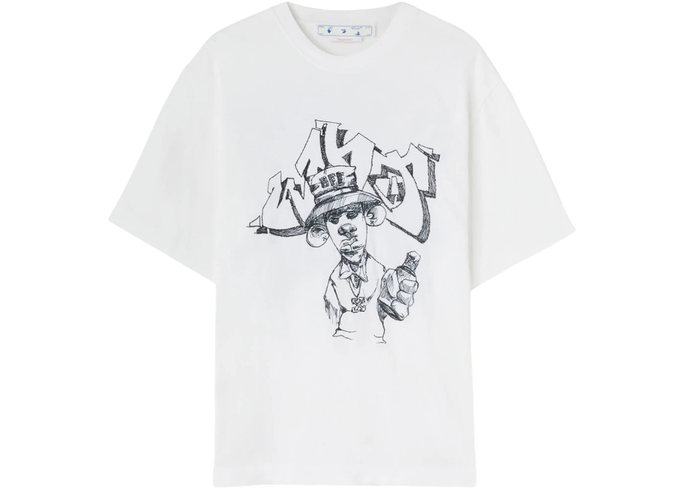 OFF-WHITE Graff Freest Over Skate S/S Tee White