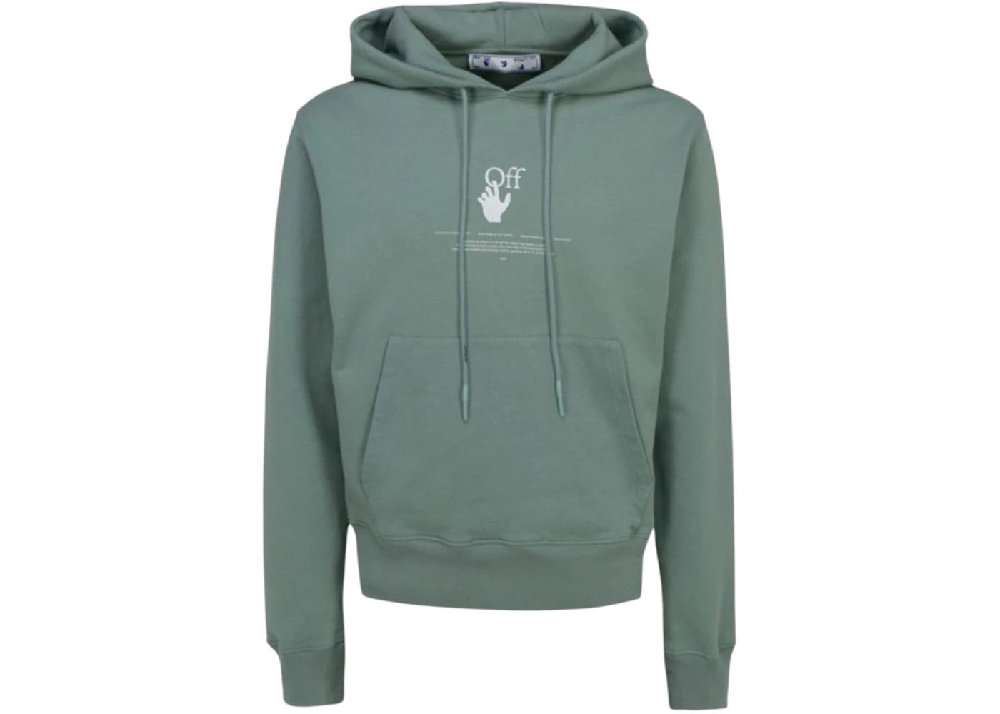 OFF-WHITE Graffiti Logo Hoodie Green