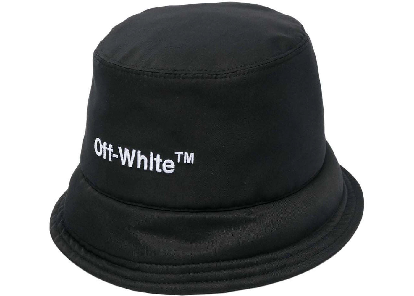 OFF-WHITE Helvetica Bucket Hat Black/White