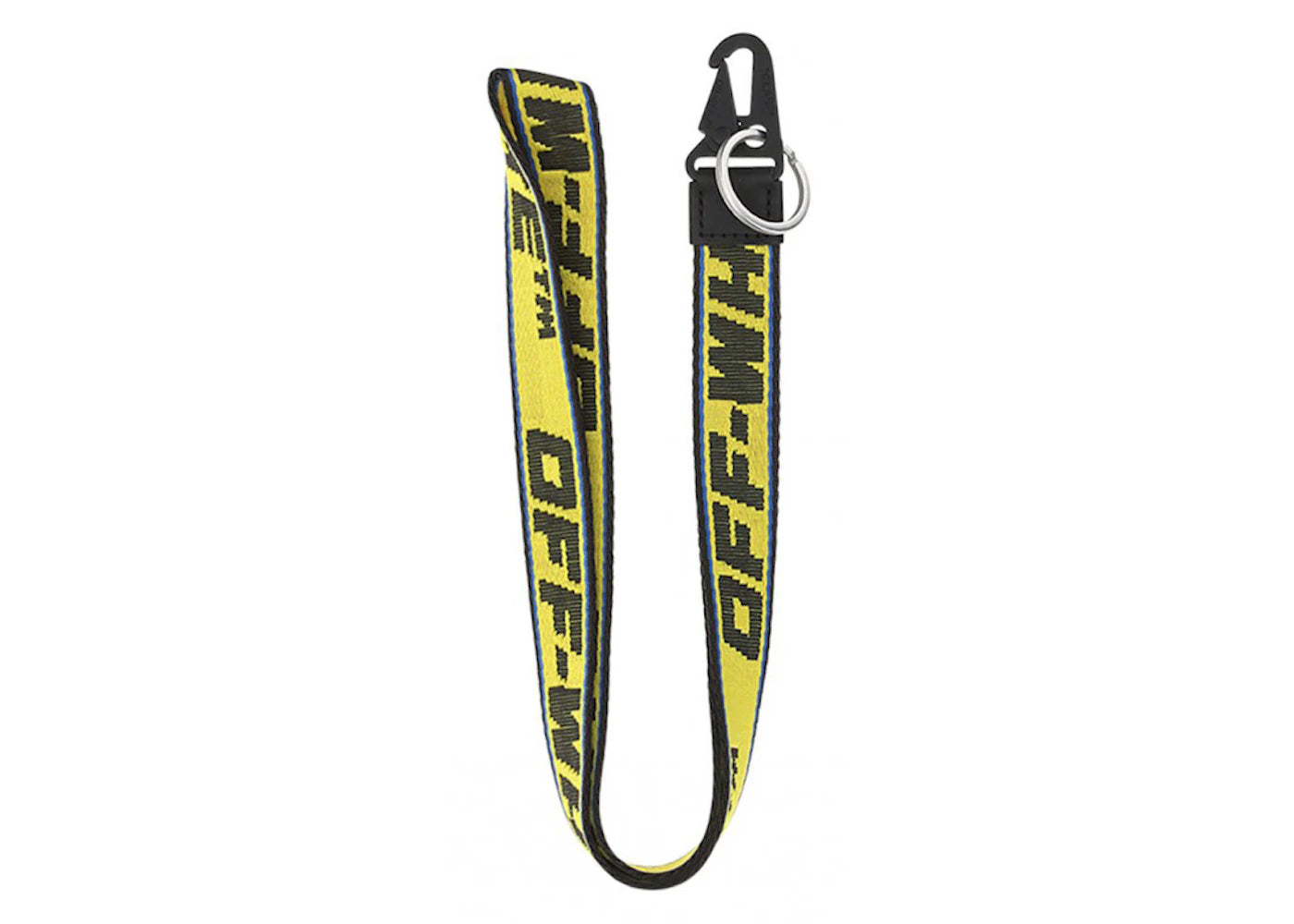 OFF-WHITE Key Ring Neck Keychain Yellow/Black