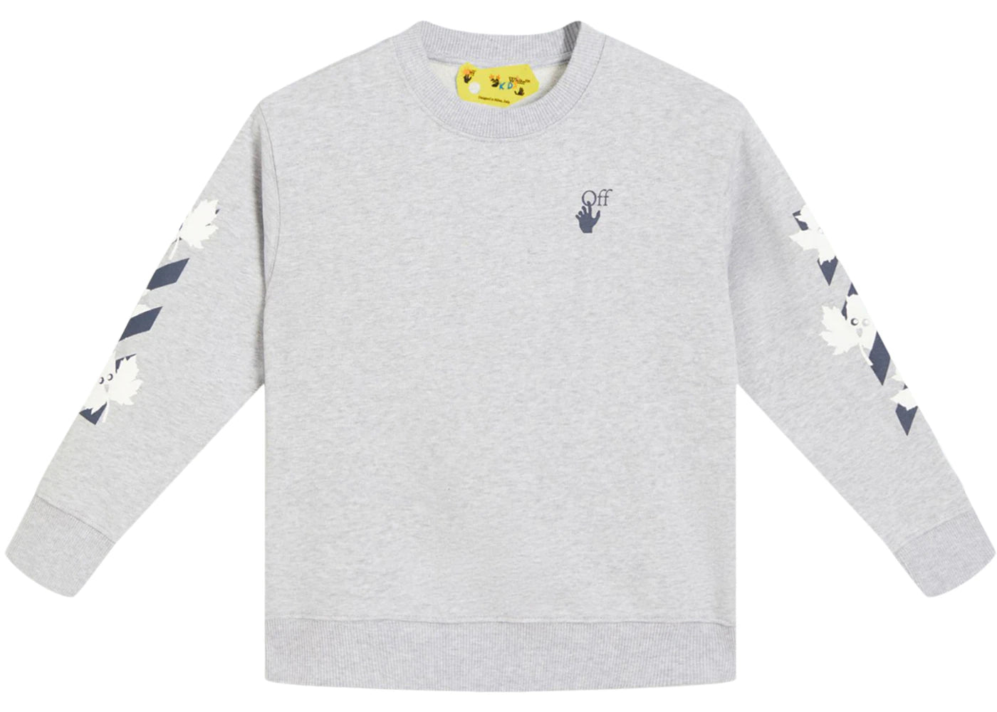 OFF-WHITE Kids Marker Sweatshirt Grey/Navy Blue