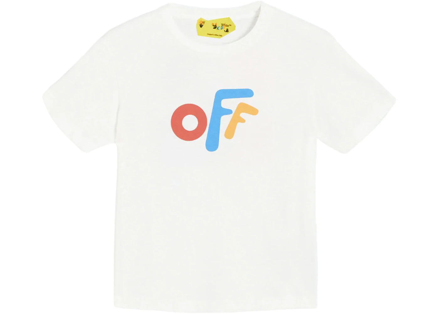 OFF-WHITE Kids Rounded S/S T-shirt White/Multicolor