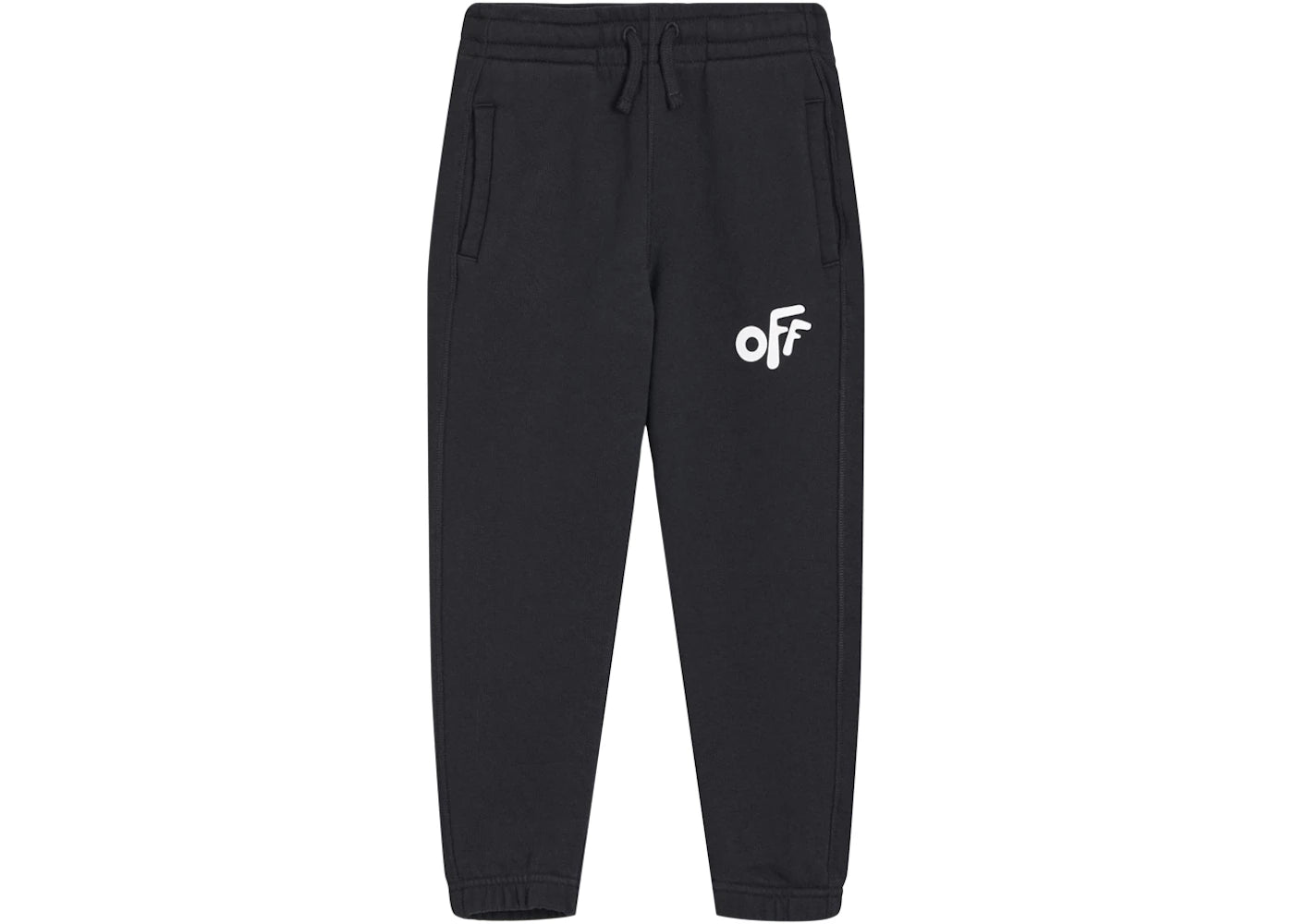 OFF-WHITE Kids Rounded Sweatpants Black/White