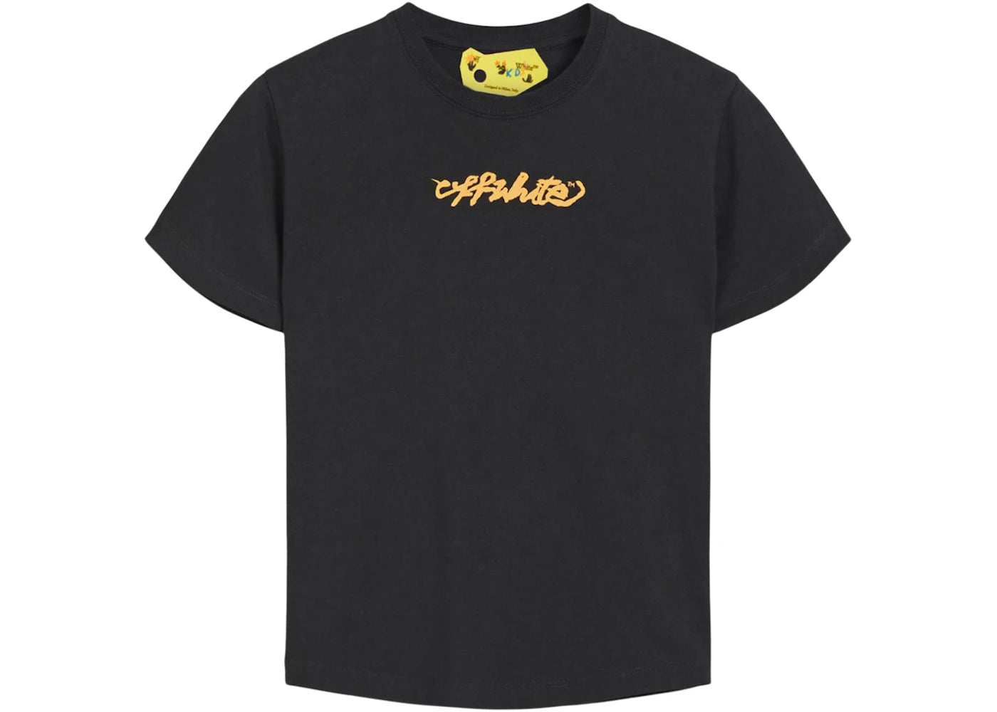 OFF-WHITE Kids Script Logo S/S T-shirt Black/Orange