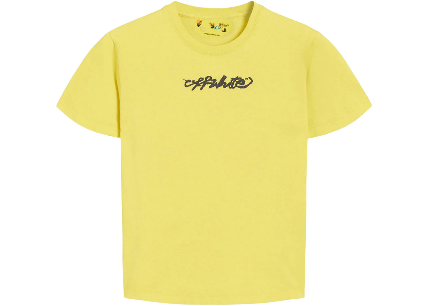 OFF-WHITE Kids Script Logo S/S T-shirt Yellow/Black