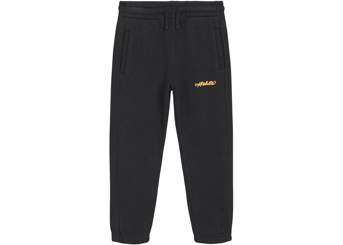 OFF-WHITE Kids Script Logo Sweatpants Black/Orange