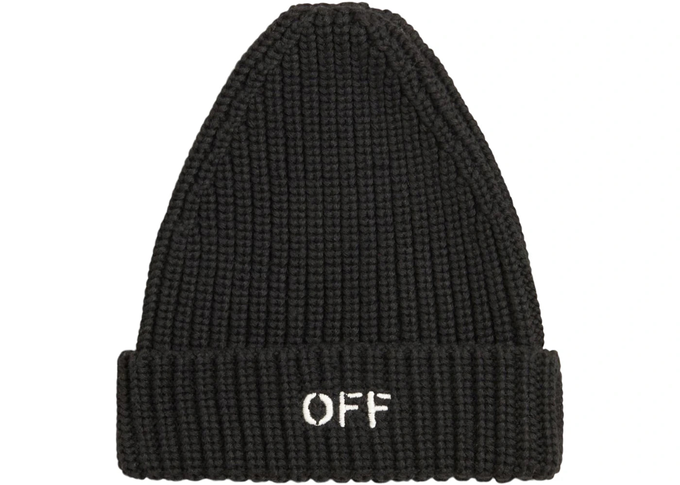 OFF-WHITE Kids Stamp Beanie Black