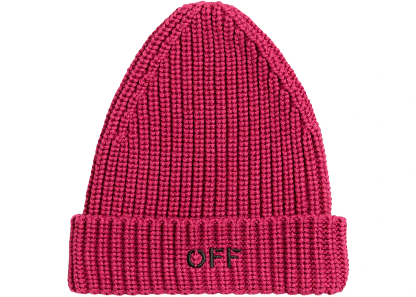 OFF-WHITE Kids Stamp Beanie Fuchsia