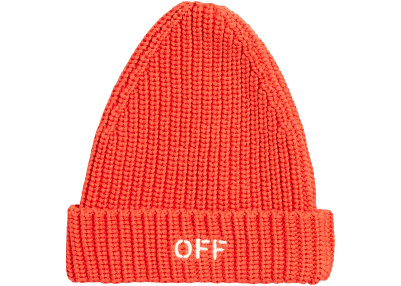 OFF-WHITE Kids Stamp Beanie Red